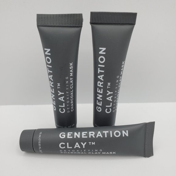 🦋5/$25 3x GENERATION CLAY Detoxifying Charcoal Australian Clay Mask - Picture 2 of 14